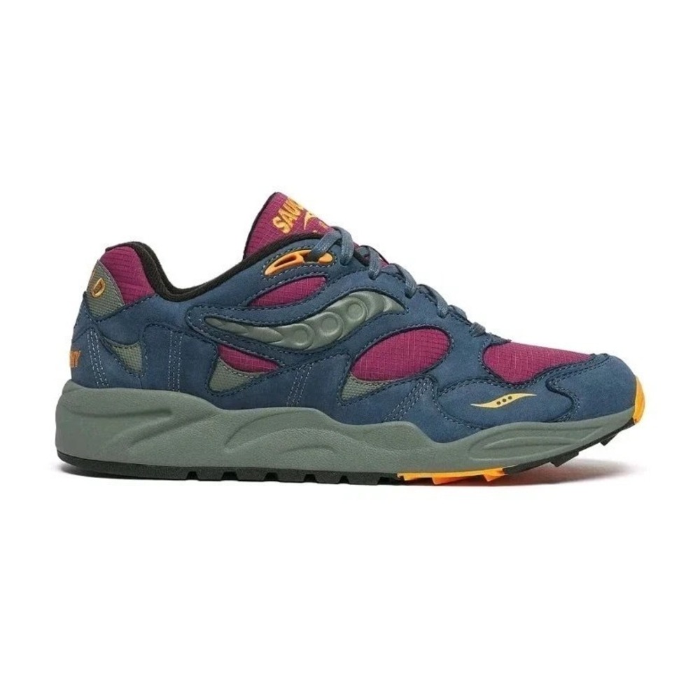 Saucony Grid Shadow 2‎ Womens Size 8 Premium Purple Blue Running Shoes S70846-3
